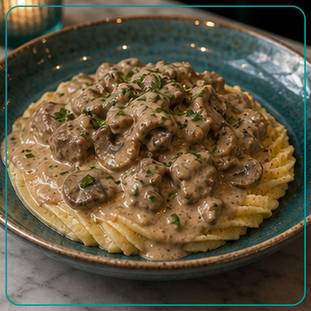 [MENU-064-SKINNY-BEEF-STROGANOFF] Skinny Beef Stroganoff - سكيني بيف ستراجانوف