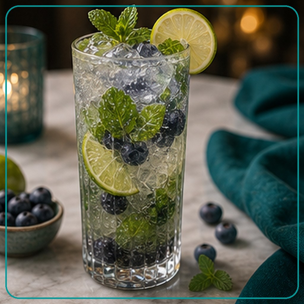 [MENU-116-MOJITO-BLUEBERRY] Mojito Blueberry - موهيتو بلوبيري