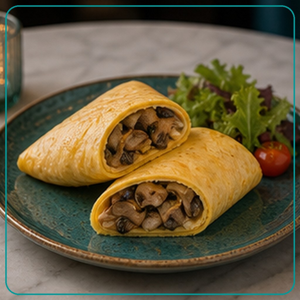[MENU-007-EGG-MUSHROOM-ROLL] Egg Mushroom Roll - بيض مشروم رول